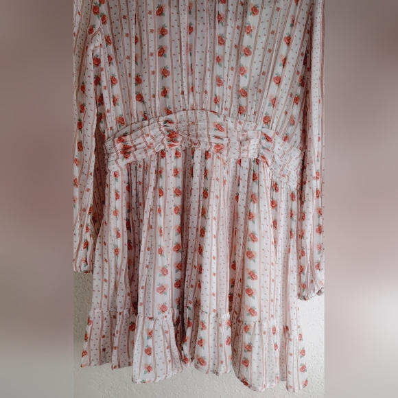 Anthropologie Let Me Be Floral High-Neck Mini Dress - Picture 9 of 11